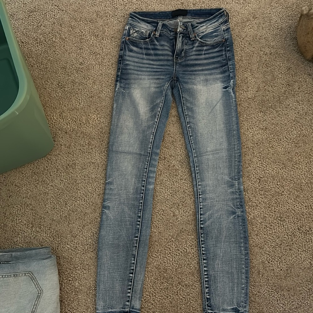 Buckle Black Skinny Jeans